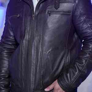 Men's Hooded PU <b>Leather</b> <b>Jacket</b> Waterproof & Breathable Casual Winter Outerwear with Durable Finish - Product Image 2