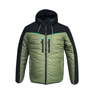 Premium Men's Eco-Friendly Front Logo Puffer Jacket Custom Stylish Casual Long Sleeve <b>Winter</b> Coat Insulated Outdoor Sport <b>Wear</b> - Product Image 1