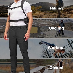 Pantalones Cargo ajustados para hombre con tela elástica Costuras duraderas Impresión de bordado personalizado y opciones de marca - Product Image 5