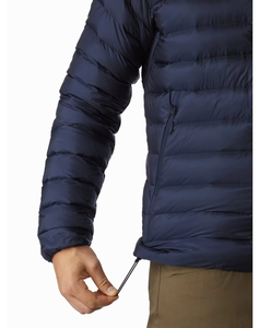 Wholesale Outdoor Wear Canvas Puffer <b>Jacket</b> Men Fashion Custom Logo Design Front Stand Collar Plus Size Available - Product Image 5