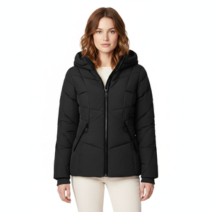 Fashionable <b>Lady</b> Fox Fur <b>Hooded</b> Zipper Waterproof Thick Down Filled Detachable Hat New Long Fur <b>Coat</b> Women's <b>Winter</b> Jacket - Product Image 1