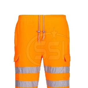 Pantalon de travail de sécurité durable, classe 2 ANSI, imperméable, avec tissu renforcé pour usage industriel, haute résistance - Product Image 4