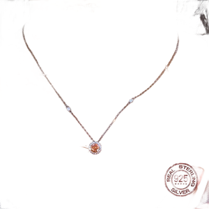 Collar de Plata 925 con Diamantes de Moissanita, Elegante y Moderno para Damas, Joyería de Lujo para Aniversarios, Uso Casual y Festivo - Product Image 2