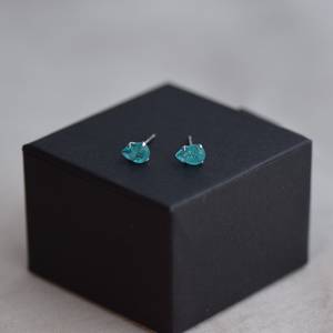 ต่างหูพลอยพาราอิบาทัวร์มาลีนสีน้ำเงินทรงหยดน้ำ ต่างหูเงินสำหรับผู้หญิง ของขวัญวันเกิด - Product Image 6