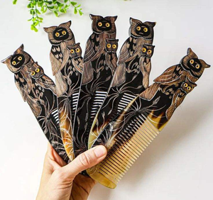 หวีเขาควายสำหรับจัดแต่งทรงผม หวีเขาธรรมชาติคุณภาพสูงสำหรับต่อผม คุณภาพดีที่สุดจากเวียดนาม - Product Image 6