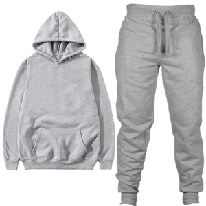 Unisex Men's and Women's Winter Tracksuit Set 2 Piece Hoodie and Sweatpants Men's <b>Sweatshirt</b> and Joggers Set - Product Image 1
