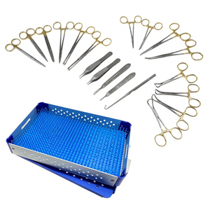 Kit de Instrumentos Manuales de Acero para Cirugía de Tejidos Blandos Ortopédicos, Certificado CE ISO13485 Clase I para Procedimientos en Animales Pequeños, 1 Año de Garantía - Product Image 3
