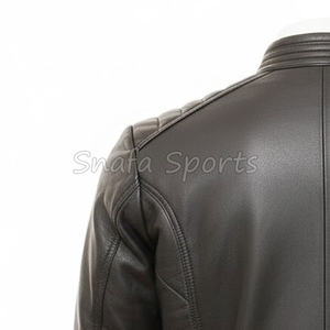 Hot Selling Leather Material Made Men Jackets Regular Length Breathable Reasonable Price Men Fashion Leather Jackets - Product Image 6