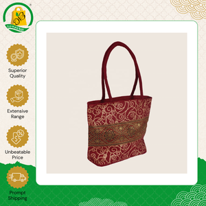 Nuevo Bolso Tote de Yute Mediano con Cierre de Cremallera, Diseño Llamativo de Estilo Lujoso, Buena Calidad, Asa de Mano Reciclada, en Venta - Product Image 2