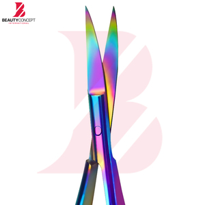 Ciseaux de beauté à ressort, couleurs arc-en-ciel, excellent fournisseur, prix de gros, service OEM ODM, pour salon et usage domestique, design de poignée confortable - Product Image 3