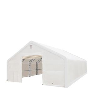 Capannone di Stoccaggio a Doppia Struttura TMG DT4061 40FT X 60FT con Copertura in PVC 21 oz e Porte Passanti - Product Image 1