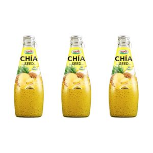 Bebida de semilla de chía Nawon con jugo de piña 290ml, bebida refrescante y saludable - Product Image 2