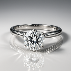 Elegant Design 14k Rose Gold Engagement <b>Ring</b> Classic Proposal <b>Ring</b> With Round Cut Moissanite Diamond Wedding Jewelry Gift - Product Image 5
