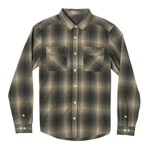 Chemise en flanelle à carreaux en coton de haute qualité M&F Custom Premium, manches longues, coupe classique, décontractée, pour hommes - Product Image 1