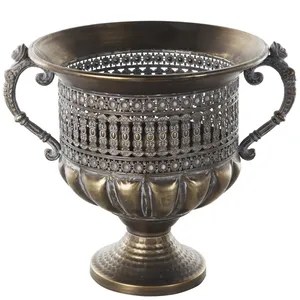 Proveedor de Jarrones de Metal al por Mayor de Alta Demanda, Jarrón Decorativo de Hierro Negro Mate de Lujo - Product Image 5