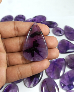 Cabochons en améthyste naturelle, prix de gros pour la fabrication de pendentifs et d'artisanat de bijoux - Product Image 5
