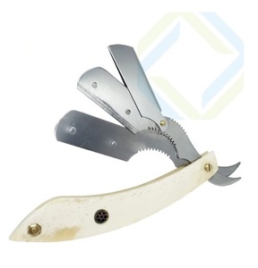 Disposable <b>Single</b>-<b>Blade</b> Shave <b>Razor</b> Animal Bone Handle New Style Safety Feature Stainless Steel <b>Blade</b> Face Use for Men Source - Product Image 1