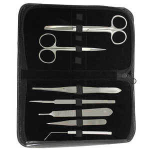 Kits de pratique de suture pour étudiants en acier inoxydable de qualité chirurgicale avec porte-aiguille, coussinets de suture à trois couches, scalpel et ciseaux - Product Image 3