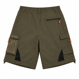 Shorts cargo tactiques Ripstop Olive pour homme, style Y2K, avec maille respirante, streetwear, multi-poches, faible MOQ, vente en gros OEM - Product Image 3