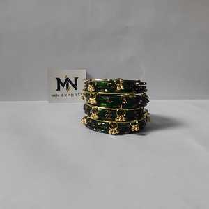 Kashmiri Handmade Fancy Chudiyaan Set for Girls Stylish Angel <b>Glass</b> <b>Bangles</b> Wedding Festival Wear Accessories - Product Image 6