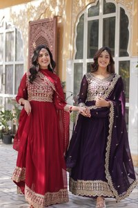 Conjunto de Vestido y Dupatta de Diseño de Lujo con Bordado Zari para la Colección Especial Eid 2026 Disponible al Mejor Precio - Product Image 2