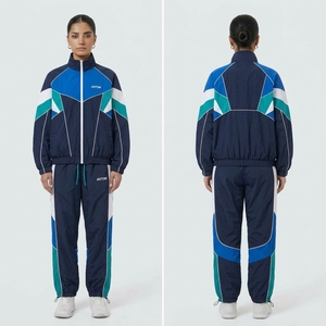 Unisex Camo Print Windbreaker <b>Tracksuit</b> - Full Zip Sports Suit for Outdoor, Custom Printed - Product Image 5