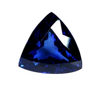 Piedras preciosas certificadas sueltas de tamaño calibrado de alta calidad de corte facetado trillón de tanzanita natural a precios asequibles OEM - Product Image 1