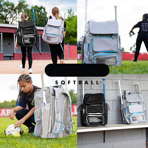 Bolsa de Béisbol de Gran Capacidad con Ruedas, Resistente a Desgarros, Mochila con Ruedas para Bate de Softbol con Almacenamiento Multicompartimento - Product Image 2
