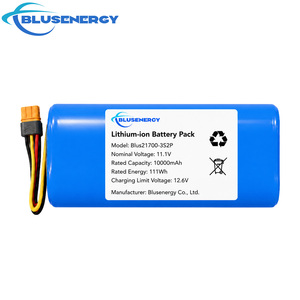 Batterie au lithium rechargeable Blusenergy 21700 11,1 V 10000 mAh 10 Ah 12 V avec connecteur BMS pour robot et appareils portables - Product Image 1
