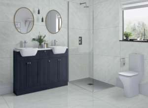 Carreaux de porcelaine modernes brillants de qualité supérieure, formats 800x1600, 1200x1800, 750x1500 mm, grandes dalles pour la décoration du salon - Product Image 2