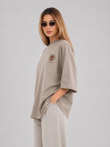 Women's Oversized Short Sleeve T-Shirts Regular Fit Polyester/Cotton <b>Blend</b> Casual Streetwear Summer Breathable Quick Dry Knitted - Product Image 6