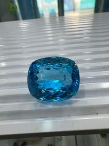 Piedra de Topacio Azul Natural de Alta Calidad de 74 Quilates, Opción Popular para la Creación de Joyas y Relojes para Regalos, Piedras Preciosas Sueltas al por Mayor - Product Image 5