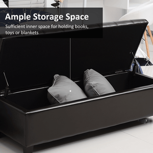 <b>Storage</b> Ottoman Stylish <b>Stool</b> with Hidden <b>Storage</b> Space - Product Image 5