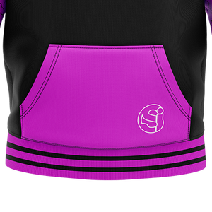 เสื้อฮู้ดดี้ผู้ชายแบบสวมหัว พิมพ์ลายดิจิตอลโลโก้ด้านหน้าแบบกำหนดเองใหม่ปี 2026 ผ้าโพลีเอสเตอร์/คอตตอน 340gsm เสื้อผ้ากีฬา ผ้าฟลีซสีพื้น - Product Image 3