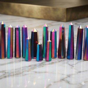 Pointe de cristal en quartz Angel Aura en forme de cœur extra large |   Ensemble de Pierres Précieuses en Quartz Aura Violet pour la Guérison (Vente en Gros) - Product Image 1