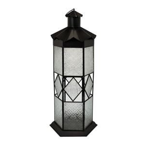 Metal & Glass <b>Lantern</b> Antique Finish Factory Direct Iron <b>Black</b> Powder Coated Finish Christmas Valentine's Day Modern Design - Product Image 4