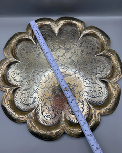 Assiettes de présentation en laiton les plus vendues pour mariages, banquets et événements festifs, décoration intérieure à prix de gros - Product Image 2