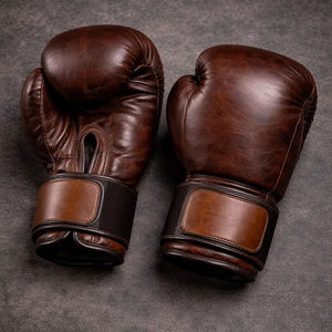 Guantes de Boxeo Profesionales de Alta Calidad, Guantes de Piel para Sparring con Cierre de Gancho y Bucle para Adultos, Equipo de Entrenamiento de Boxeo - Product Image 3