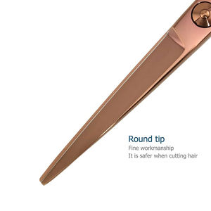 Tijeras de Peluquería Profesionales Nuevas de Acero Inoxidable de 5.5 Pulgadas con Anillo de Dedo Extraíble, Punta de Cuchilla Afilada y Logotipo Personalizado - Product Image 5