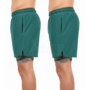 Pantalones Cortos de MMA Ligeros, Elásticos y Duraderos de Spandex/Poliéster con Logotipo Frontal, Cómodos y Transpirables para Entrenamiento y Práctica de Fitness para Hombre - Product Image 6