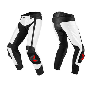 Nouveau pantalon de moto en cuir véritable pour homme, coupe-vent, grande taille, imperméable, respirant, pour la conduite sur route et les courses - Product Image 1