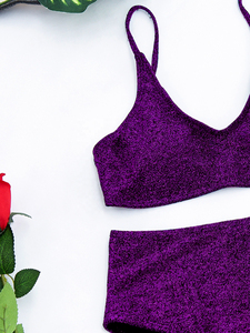 Conjunto de Bikini de 2 Piezas para Mujer, a la Moda, de Alta Calidad, con Cuello Halter, Ecológico, de Secado Rápido, Transpirable, con Tanga, Traje de Baño para Playa - Product Image 4