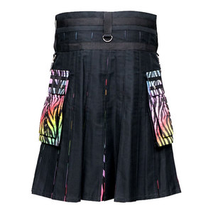 <b>Top</b> Selling Tiger Striped <b>Rainbow</b> Hybrid Kilt - Womens Most-Demanding Scottish Kilt Factory Wholesale - Product Image 3
