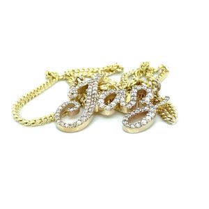 Customized 925 Sterling Silver Fine Jewelry Unisex Hip Hop Style <b>Chain</b> Gold Plated Diamond Charm Pendant Alloy Material <b>Rapper</b> - Product Image 6