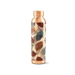 Bouteille d'eau en cuivre artisanale – Vaisselle classique écologique pour mariage, rentrée scolaire, avec couvercle à vis, compatible lave-vaisselle, export - Product Image 5