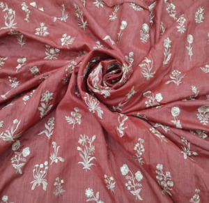 High Quality Malty Embroidery Fabric Polyester Georgette Mesh Lace Fabric for Bridal Wear <b>Home</b> <b>Textile</b> and Garments - Product Image 6