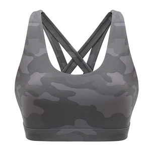 Soutien-gorge de sport grande taille pour femme, haute qualité, maintien élevé, écoresponsable, en Spandex/Nylon, pour fitness et yoga, confortable et léger - Product Image 1