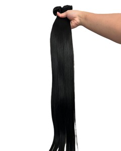 Paquete de Cabello Liso Indio Natural de 34 Pulgadas, Extra Largo, Negro Natural, Cabello Humano de Una Sola Capa para Extensiones - Product Image 2