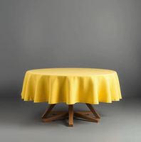 Nappe ronde en coton de qualité supérieure |   Housse de table élégante et lavable pour la maison, l'hôtel, le restaurant, la décoration de mariage et de fête