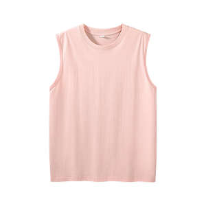 Camisetas sin mangas personalizadas para hombre, de fitness, de Spandex/Poliéster, cuello redondo, holgadas, para verano, transpirables y de secado rápido. - Product Image 1